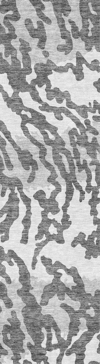 Piper Looms Chantille Animal Print ACN873 Gray Machine Washable Area Rug Runner Main Image
