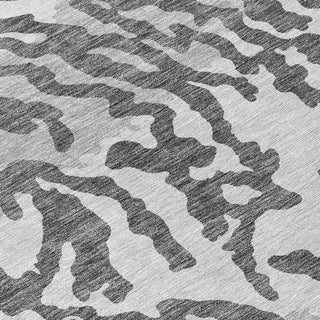 Piper Looms Chantille Animal Print ACN873 Gray Machine Washable Area Rug Swatch Image