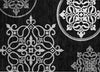 Piper Looms Chantille Scrolls ACN874 Black Machine Washable Area Rug Scatter Main Image