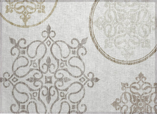 Piper Looms Chantille Scrolls ACN874 Ivory Machine Washable Area Rug Scatter Main Image