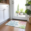 Piper Looms Chantille Scrolls ACN874 White Machine Washable Area Rug Scatter Lifestyle Image Feature