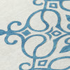 Piper Looms Chantille Scrolls ACN874 White Machine Washable Area Rug Swatch Image