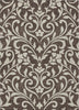Piper Looms Chantille Floral ACN875 Chocolate Machine Washable Area Rug main image