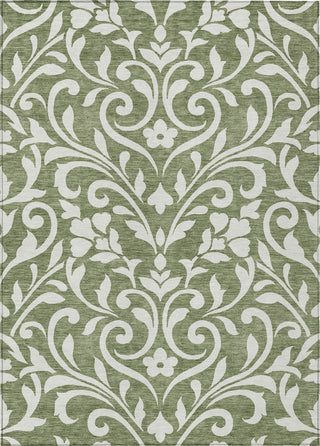 Piper Looms Chantille Floral ACN875 Fern Machine Washable Area Rug main image