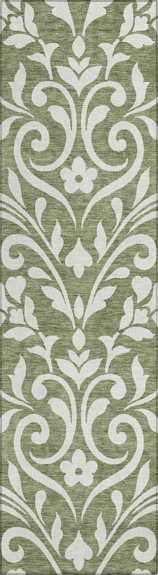 Piper Looms Chantille Floral ACN875 Fern Machine Washable Area Rug Runner Main Image