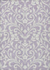 Piper Looms Chantille Floral ACN875 Lavender Machine Washable Area Rug main image