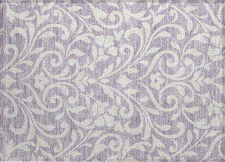 Piper Looms Chantille Floral ACN875 Lavender Machine Washable Area Rug Scatter Main Image
