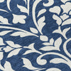 Piper Looms Chantille Floral ACN875 Navy Machine Washable Area Rug Swatch Image