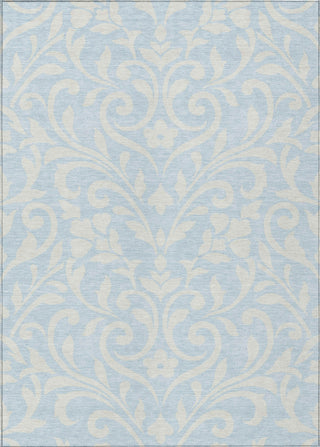 Piper Looms Chantille Floral ACN875 Sky Machine Washable Area Rug main image