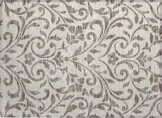 Piper Looms Chantille Floral ACN875 Taupe Machine Washable Area Rug Scatter Main Image