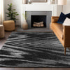 Piper Looms Chantille Modern ACN876 Black Machine Washable Area Rug Lifestyle Image Feature