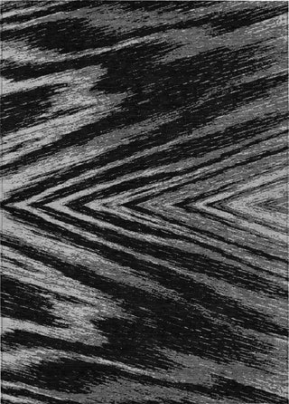 Piper Looms Chantille Modern ACN876 Black Machine Washable Area Rug main image