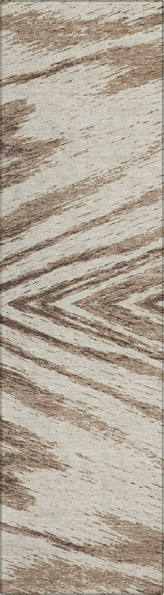 Piper Looms Chantille Modern ACN876 Brown Machine Washable Area Rug Runner Main Image