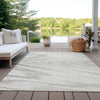 Piper Looms Chantille Modern ACN876 Ivory Machine Washable Area Rug Outdoor Lifestyle Image Feature