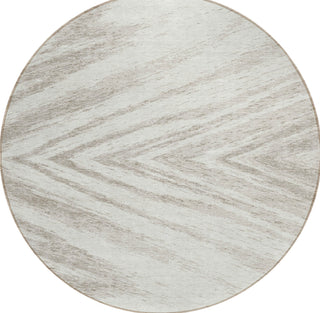 Piper Looms Chantille Modern ACN876 Ivory Machine Washable Area Rug Round Main Image