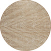 Piper Looms Chantille Modern ACN876 Khaki Machine Washable Area Rug Round Main Image