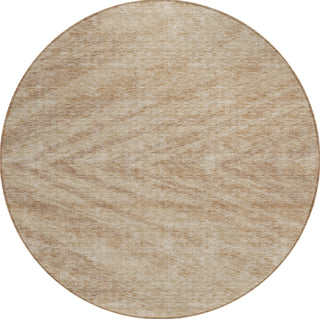 Piper Looms Chantille Modern ACN876 Khaki Machine Washable Area Rug Round Main Image