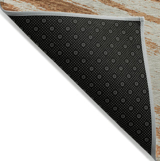 Piper Looms Chantille Modern ACN876 Paprika Machine Washable Area Rug Backing Image