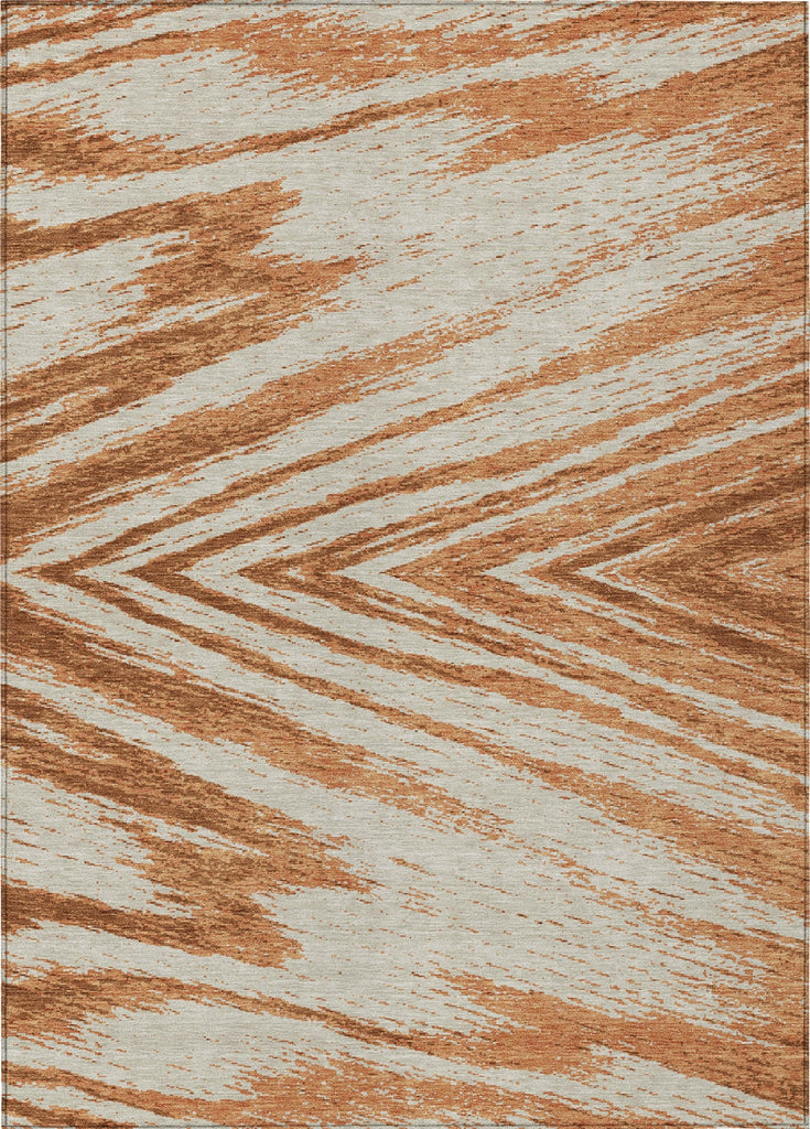 Piper Looms Chantille Modern ACN876 Paprika Machine Washable Area Rug main image