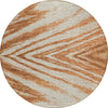 Piper Looms Chantille Modern ACN876 Paprika Machine Washable Area Rug Round Main Image