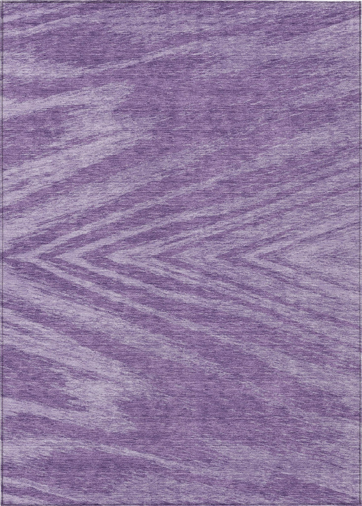 Piper Looms Chantille Modern ACN876 Purple Machine Washable Area Rug main image