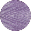 Piper Looms Chantille Modern ACN876 Purple Machine Washable Area Rug Round Main Image