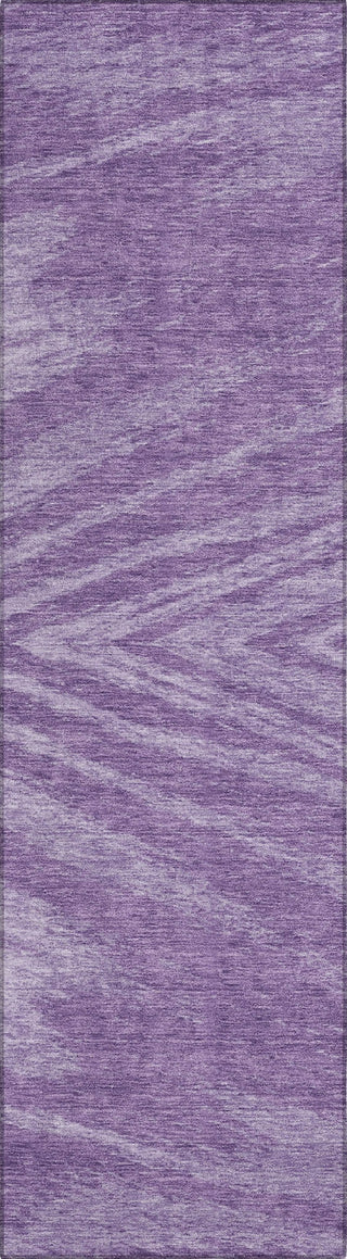 Piper Looms Chantille Modern ACN876 Purple Machine Washable Area Rug Runner Main Image
