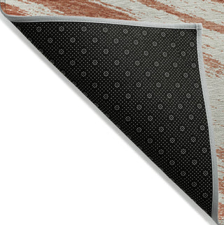 Piper Looms Chantille Modern ACN876 Salmon Machine Washable Area Rug Backing Image