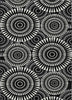 Piper Looms Chantille Circles ACN877 Black Machine Washable Area Rug main image