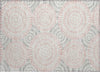 Piper Looms Chantille Circles ACN877 Pink Machine Washable Area Rug Scatter Main Image