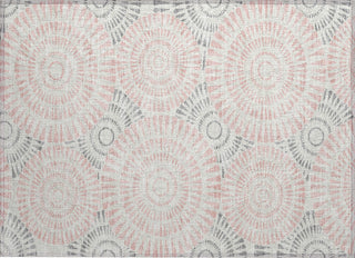 Piper Looms Chantille Circles ACN877 Pink Machine Washable Area Rug Scatter Main Image