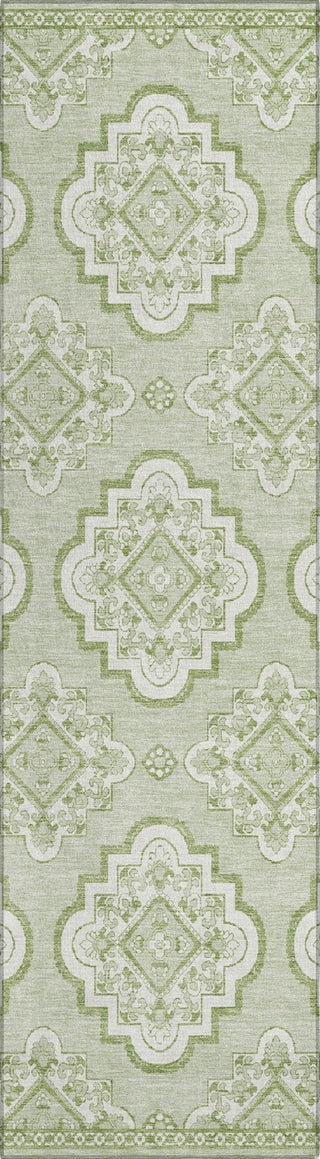 Piper Looms Chantille Medallions ACN878 Aloe Machine Washable Area Rug Runner Main Image