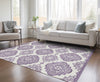 Piper Looms Chantille Medallions ACN878 Lavender Machine Washable Area Rug Lifestyle Image Feature