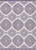Piper Looms Chantille Medallions ACN878 Lavender Machine Washable Area Rug main image
