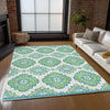 Piper Looms Chantille Medallions ACN878 Lime Machine Washable Area Rug Lifestyle Image Feature