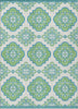 Piper Looms Chantille Medallions ACN878 Lime Machine Washable Area Rug main image