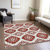 Piper Looms Chantille Medallions ACN878 Red Machine Washable Area Rug Lifestyle Image Feature