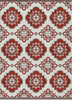 Piper Looms Chantille Medallions ACN878 Red Machine Washable Area Rug main image