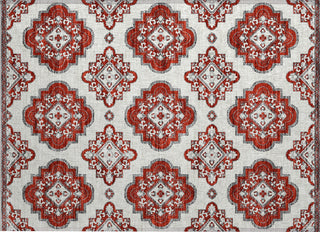 Piper Looms Chantille Medallions ACN878 Red Machine Washable Area Rug Scatter Main Image