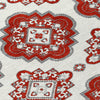 Piper Looms Chantille Medallions ACN878 Red Machine Washable Area Rug Swatch Image