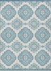 Piper Looms Chantille Medallions ACN878 Teal Machine Washable Area Rug main image