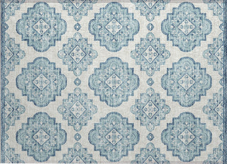 Piper Looms Chantille Medallions ACN878 Teal Machine Washable Area Rug Scatter Main Image