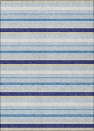 Piper Looms Chantille Stripes ACN879 Blue Machine Washable Area Rug main image