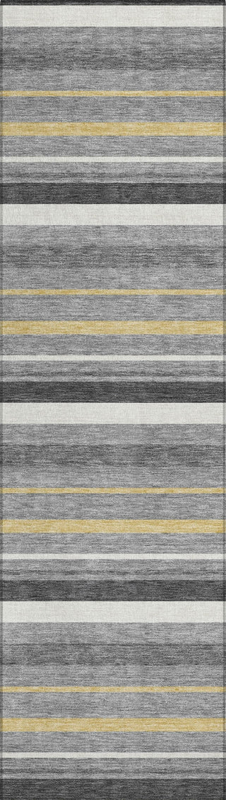 Piper Looms Chantille Stripes ACN879 Gray Machine Washable Area Rug Runner Main Image