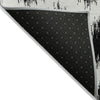 Piper Looms Chantille Chevron ACN880 Black Machine Washable Area Rug Backing Image