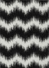 Piper Looms Chantille Chevron ACN880 Black Machine Washable Area Rug main image