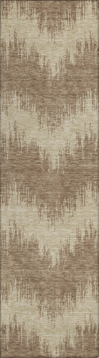 Piper Looms Chantille Chevron ACN880 Brown Machine Washable Area Rug Runner Main Image