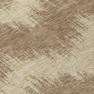 Piper Looms Chantille Chevron ACN880 Brown Machine Washable Area Rug Swatch Image