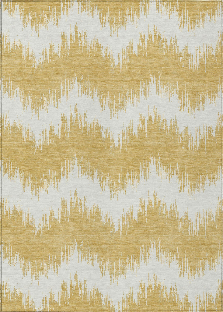 Piper Looms Chantille Chevron ACN880 Gold Machine Washable Area Rug main image