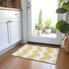 Piper Looms Chantille Chevron ACN880 Gold Machine Washable Area Rug Scatter Lifestyle Image Feature